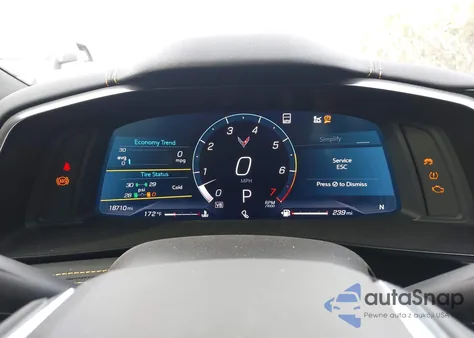 2021 Chevrolet Corvette Stingray Rwd 2Lt z USA, uszkodzony, nr VIN 1G1YB2D4XM5109749